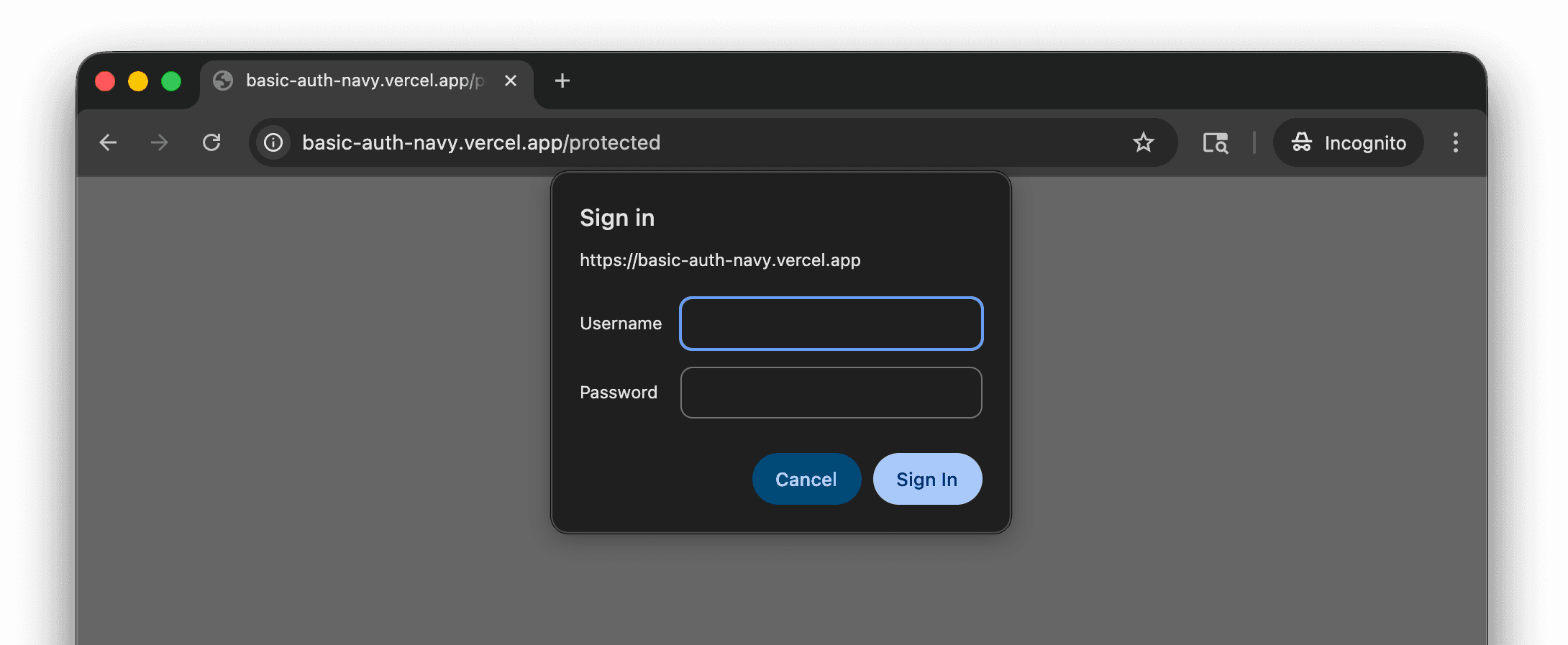 HTTP Basic Auth browser prompt